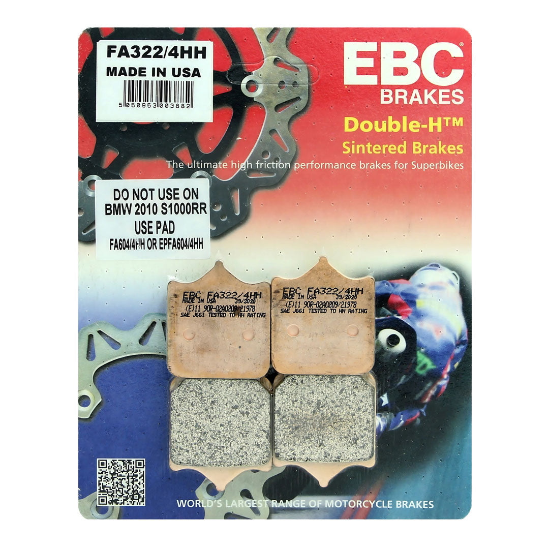 EBC Brake Pads FA322 / 4HH (4 Pcs Per Set)
