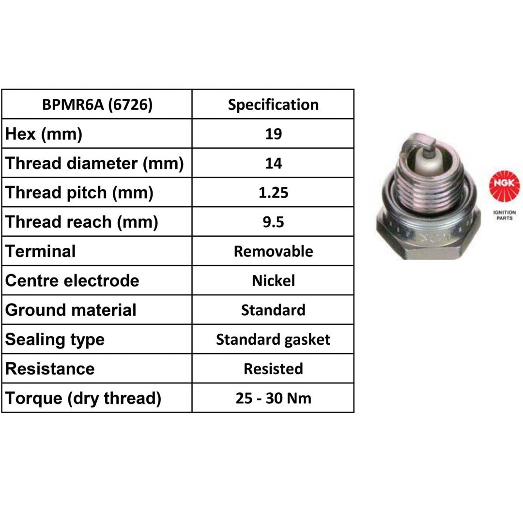 Ngk Spark Plug Bpmr6 A