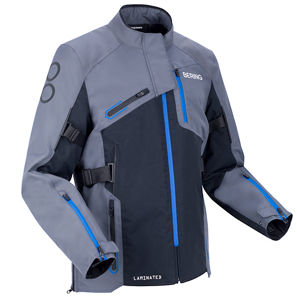 Bering Oxygen Textile Waterproof Jacket - Grey / Black / Blue