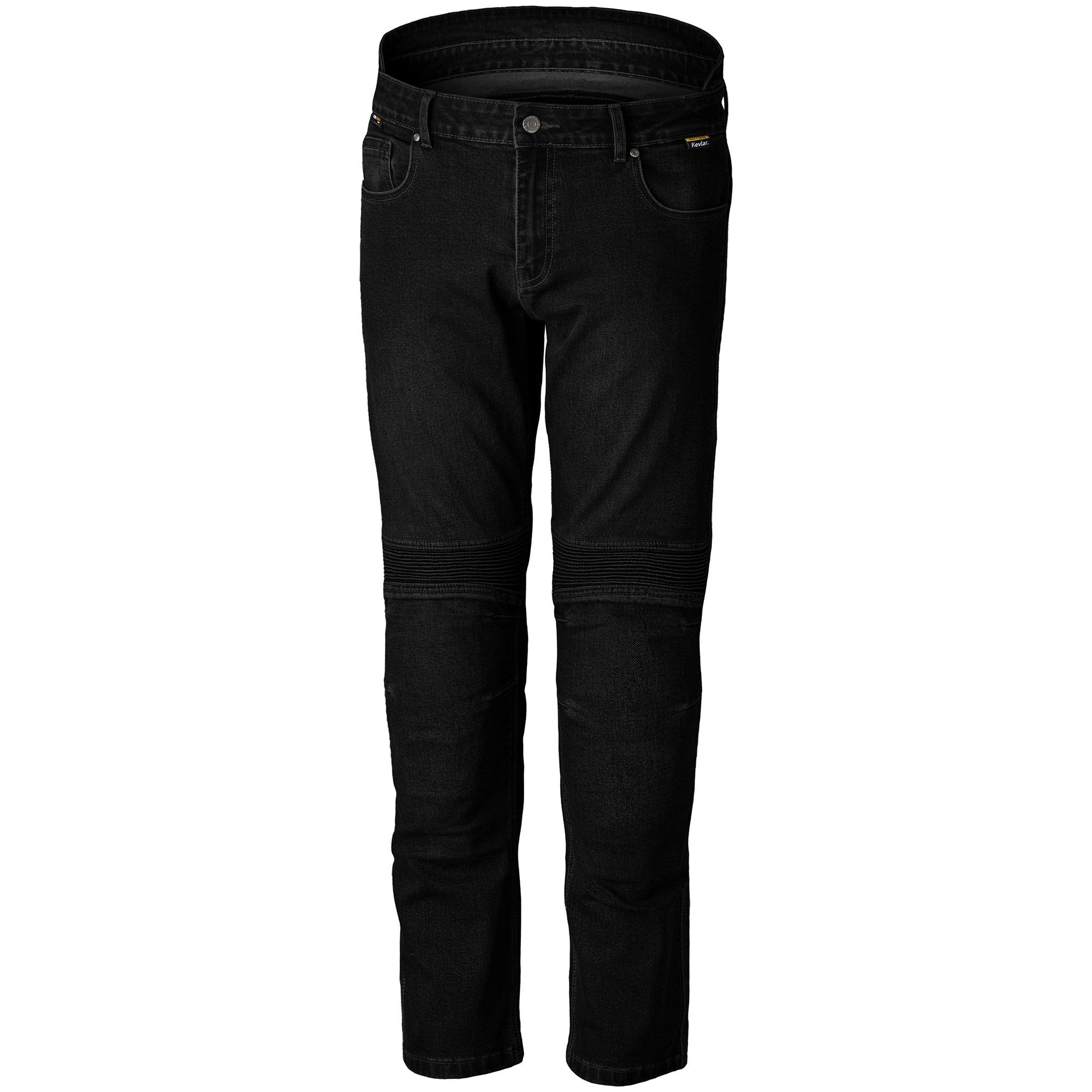 RST Tech Pro CE Mens AAA Textile Jeans (Short Leg) - Solid Black Denim