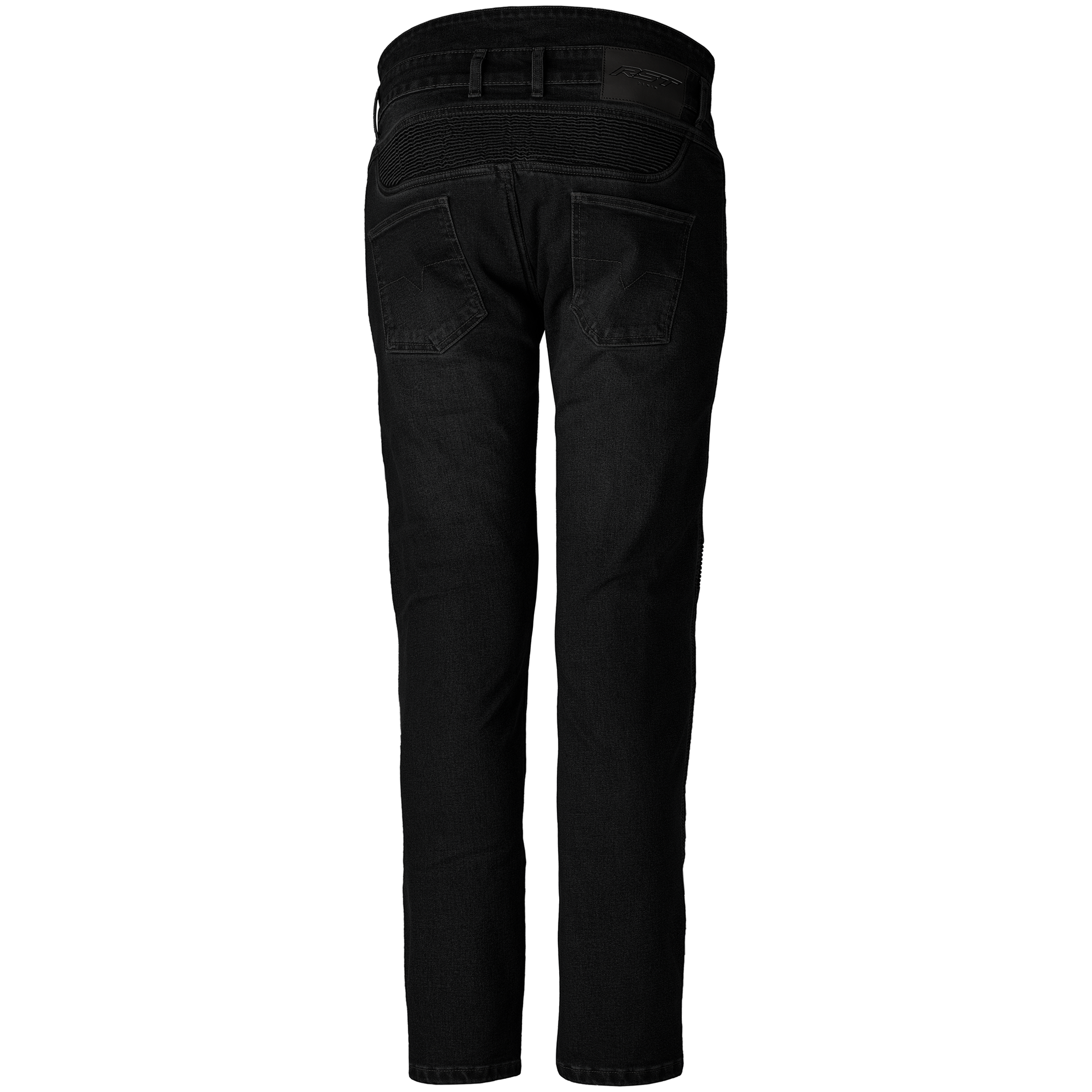 RST Tech Pro CE Mens AAA Textile Jeans (Short Leg) - Solid Black Denim