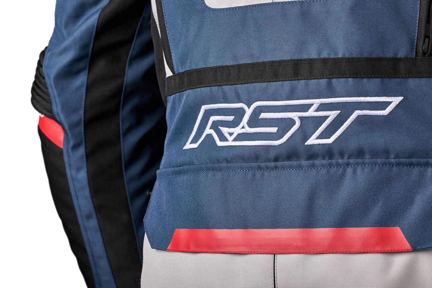 RST Pro Series Adventure-X CE Mens Textile Jacket - Silver / Blue / Red
