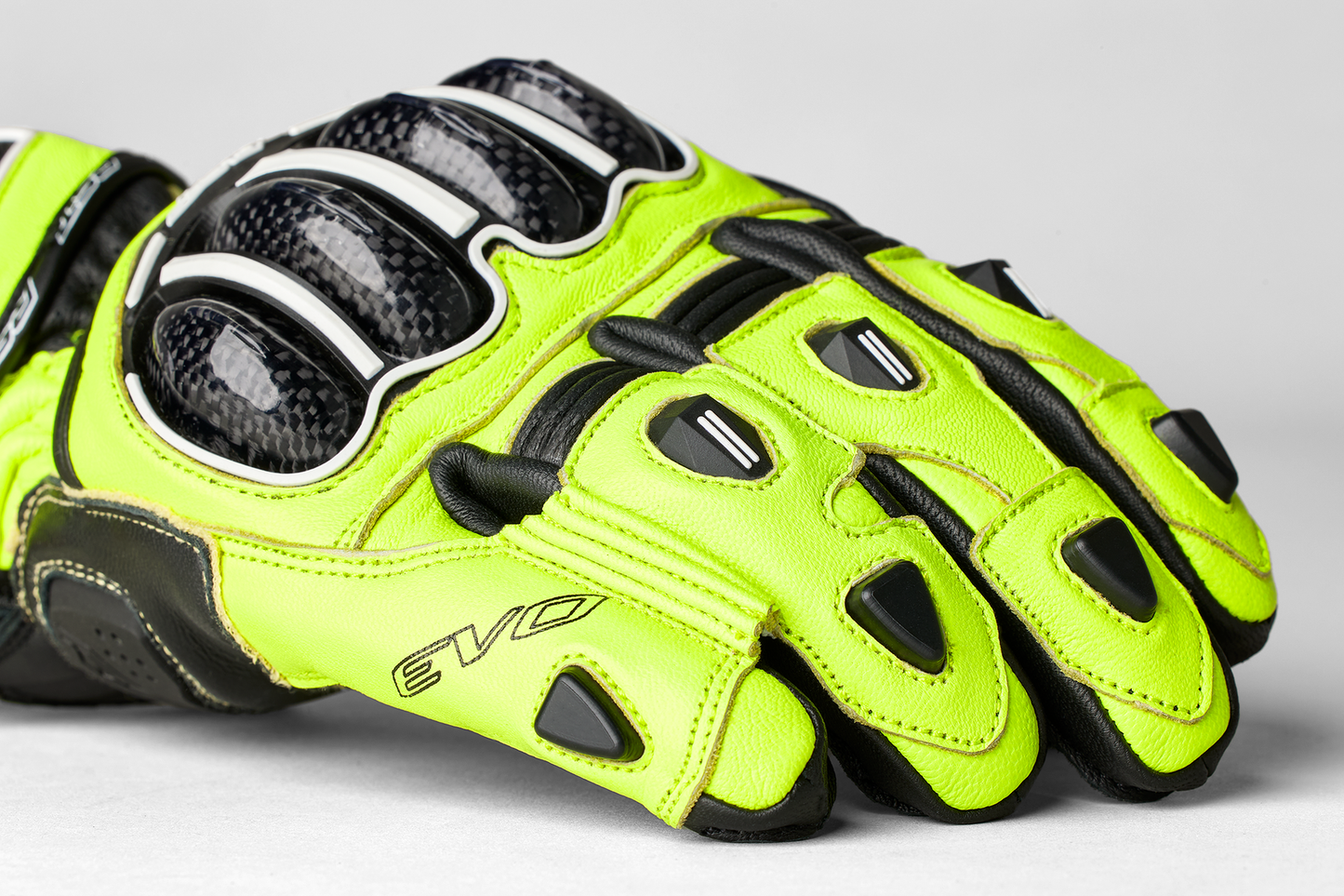 RST Tractech Evo 4 CE Mens Glove - Neon Yellow / Black / Black