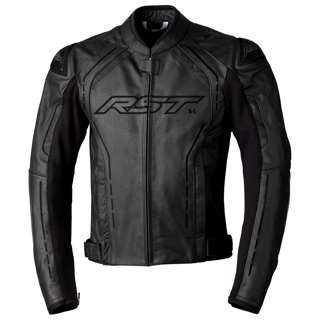 RST S1 CE Mens Leather Jacket - Black / Black / Black