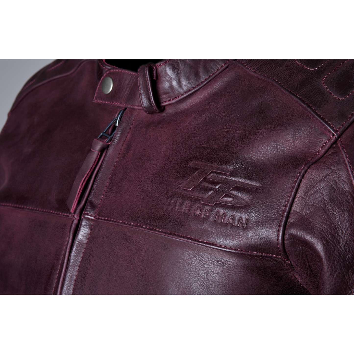 RST IOM TT Brandish 2 CE Mens Leather Jacket - Oxblood