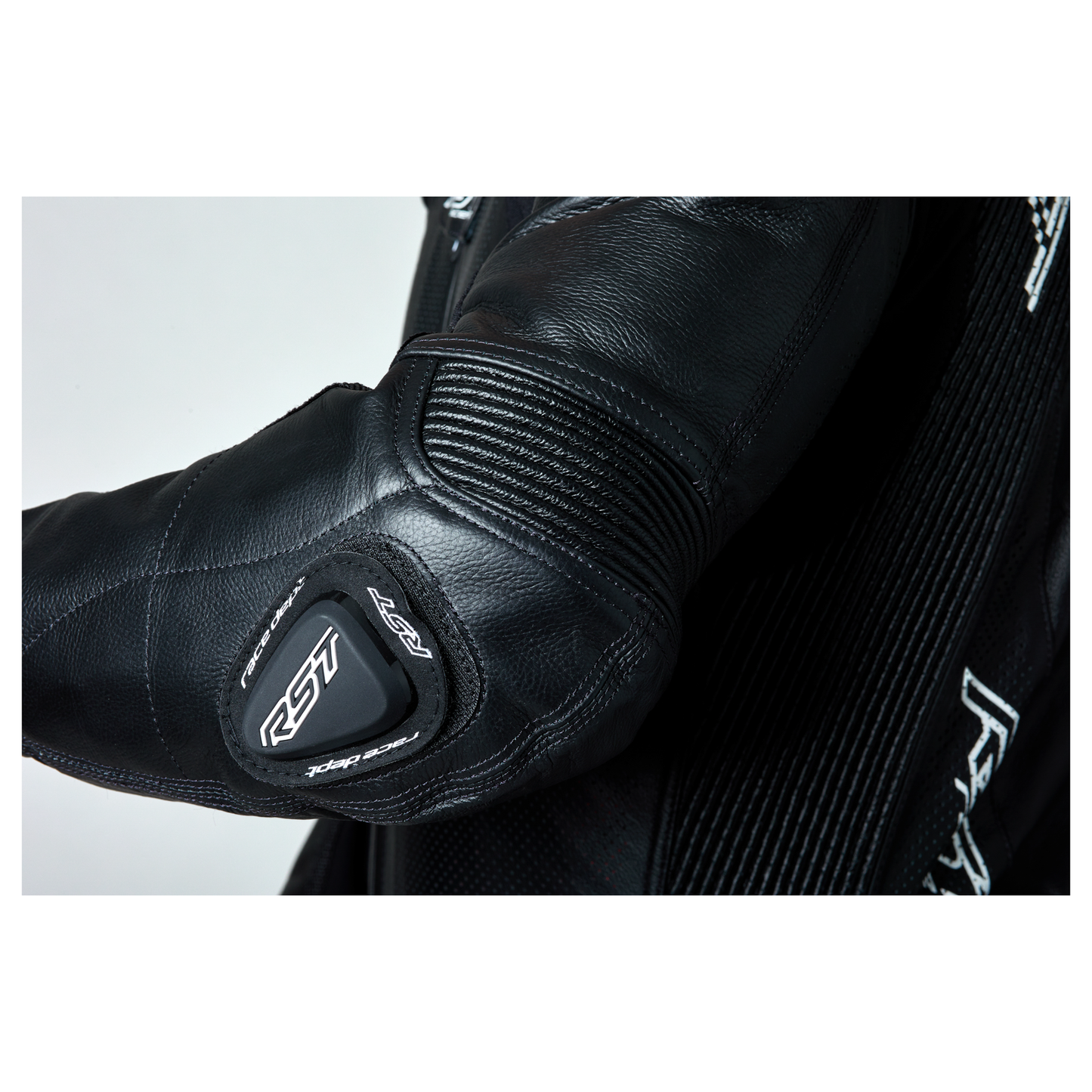 RST V4.1 Evo Kangaroo Airbag Mens Leather Suit - Black / Black