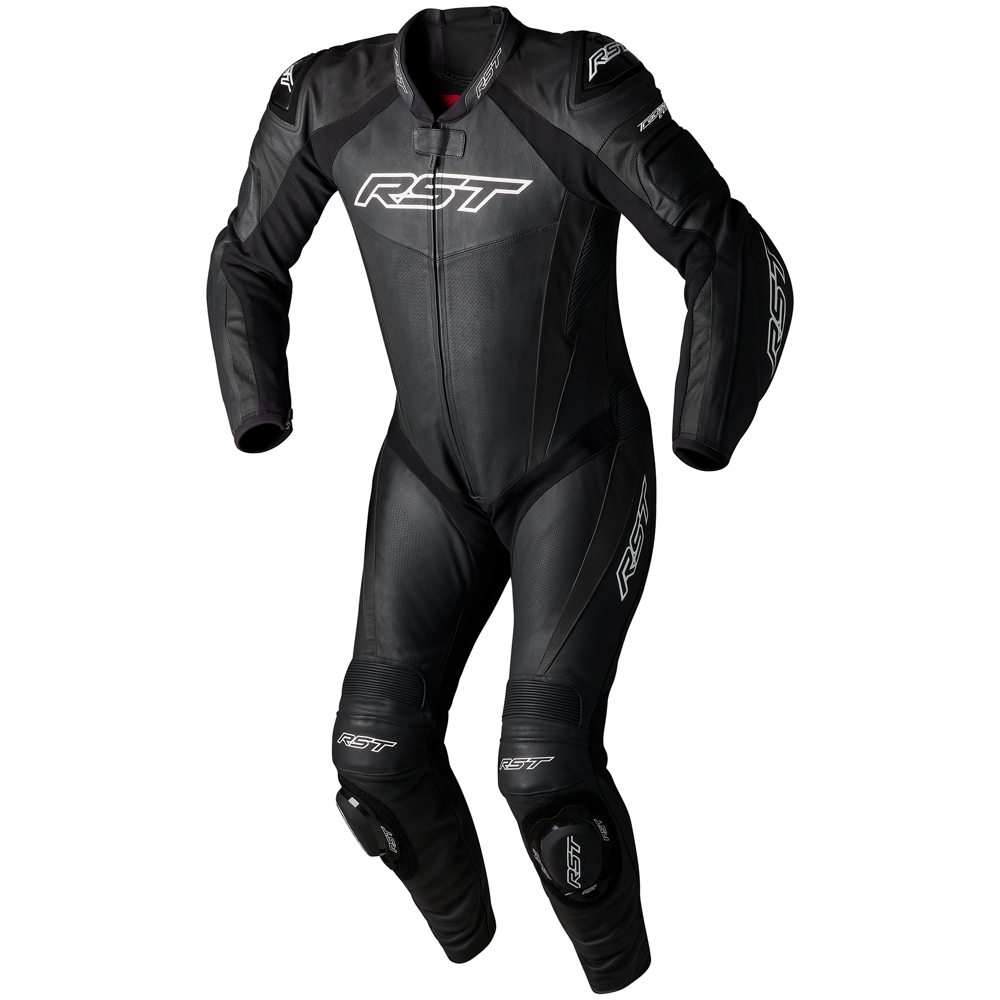 RST Tractech Evo 5 CE Mens Leather Suit - Black / Black / Black