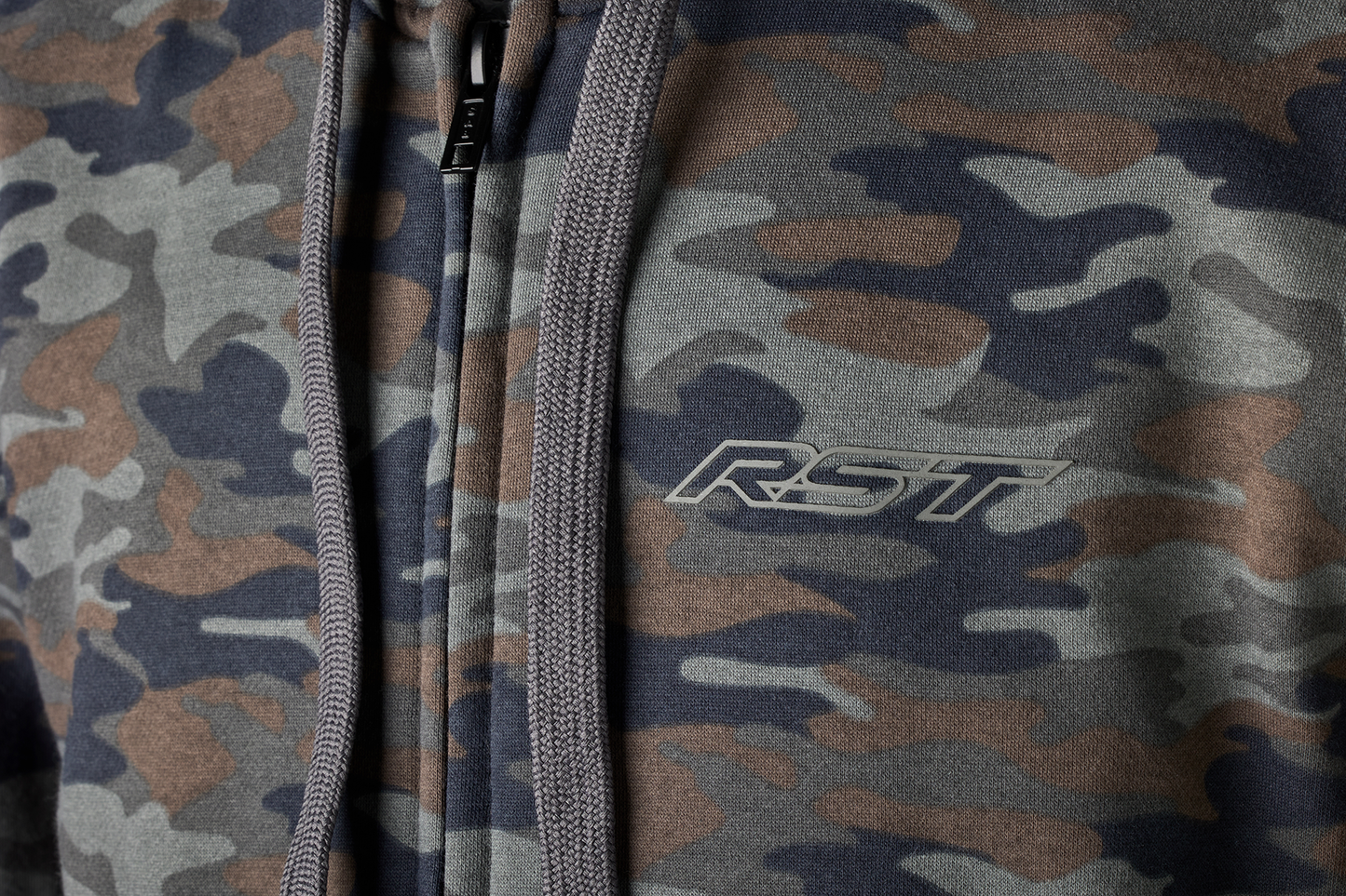 RST Zip Through Urban CE Mens Textile Hoodie - Camo