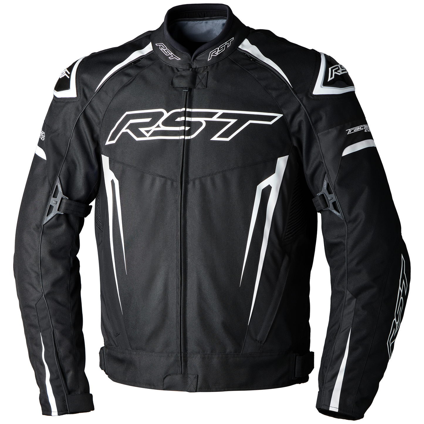 RST Tractech Evo 5 CE Mens Textile Jacket - Black / White / Black