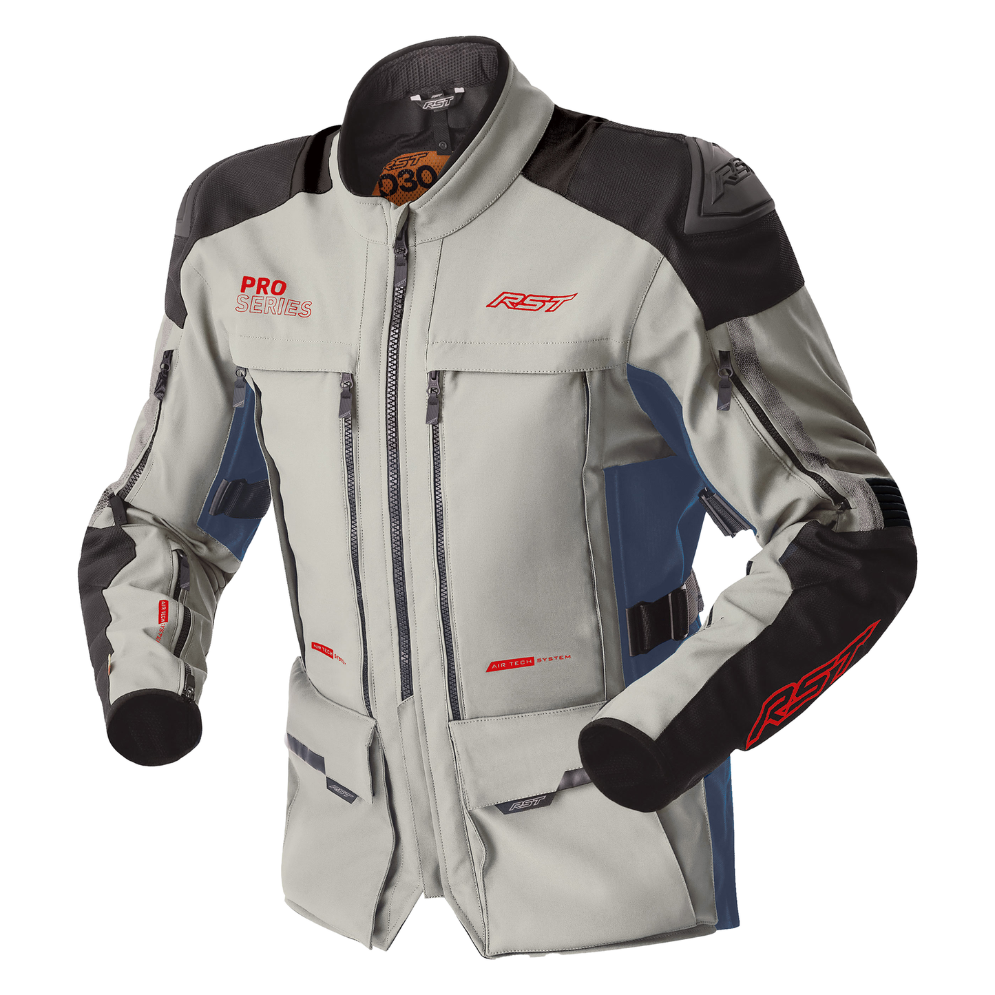 RST Pro Series Adventure D3O Textile Jacket - Silver / Blue