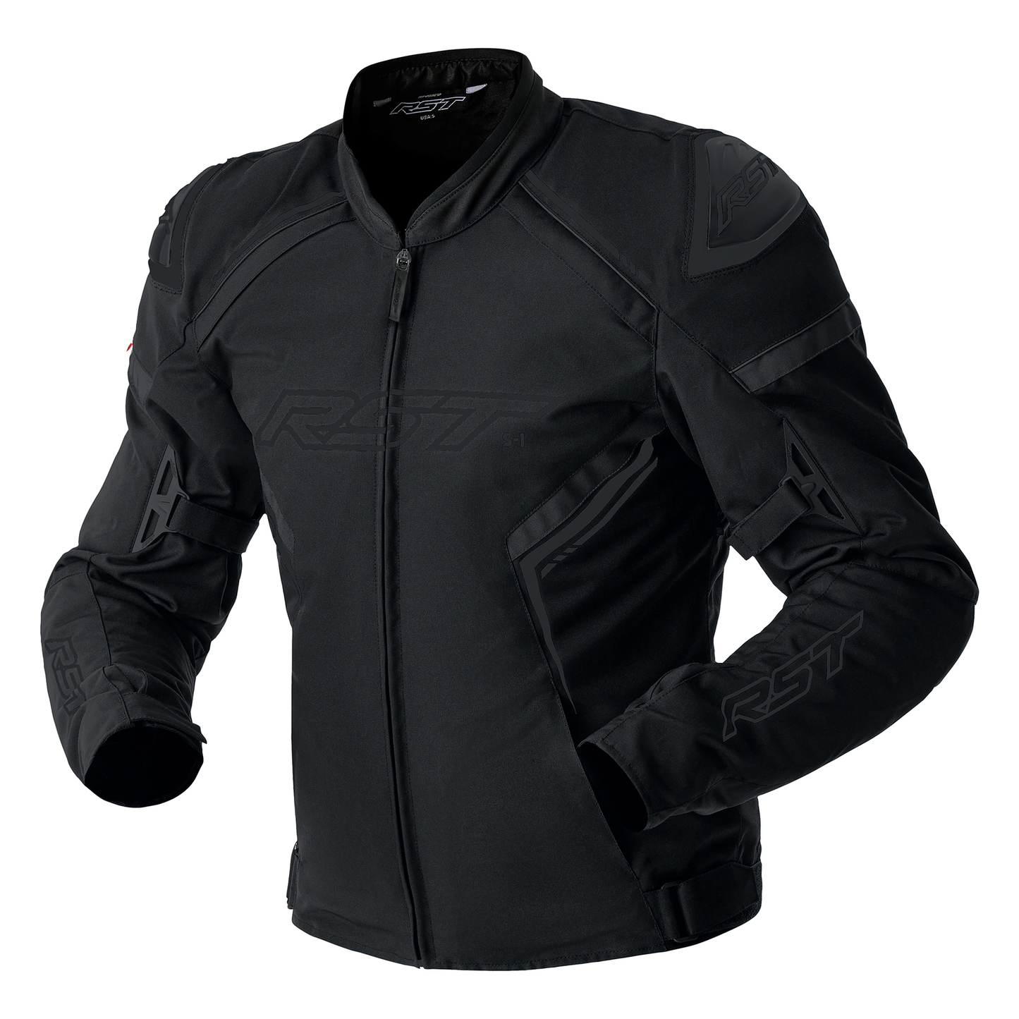 RST S1 D3O Ladies Textile Jacket - Black / Black