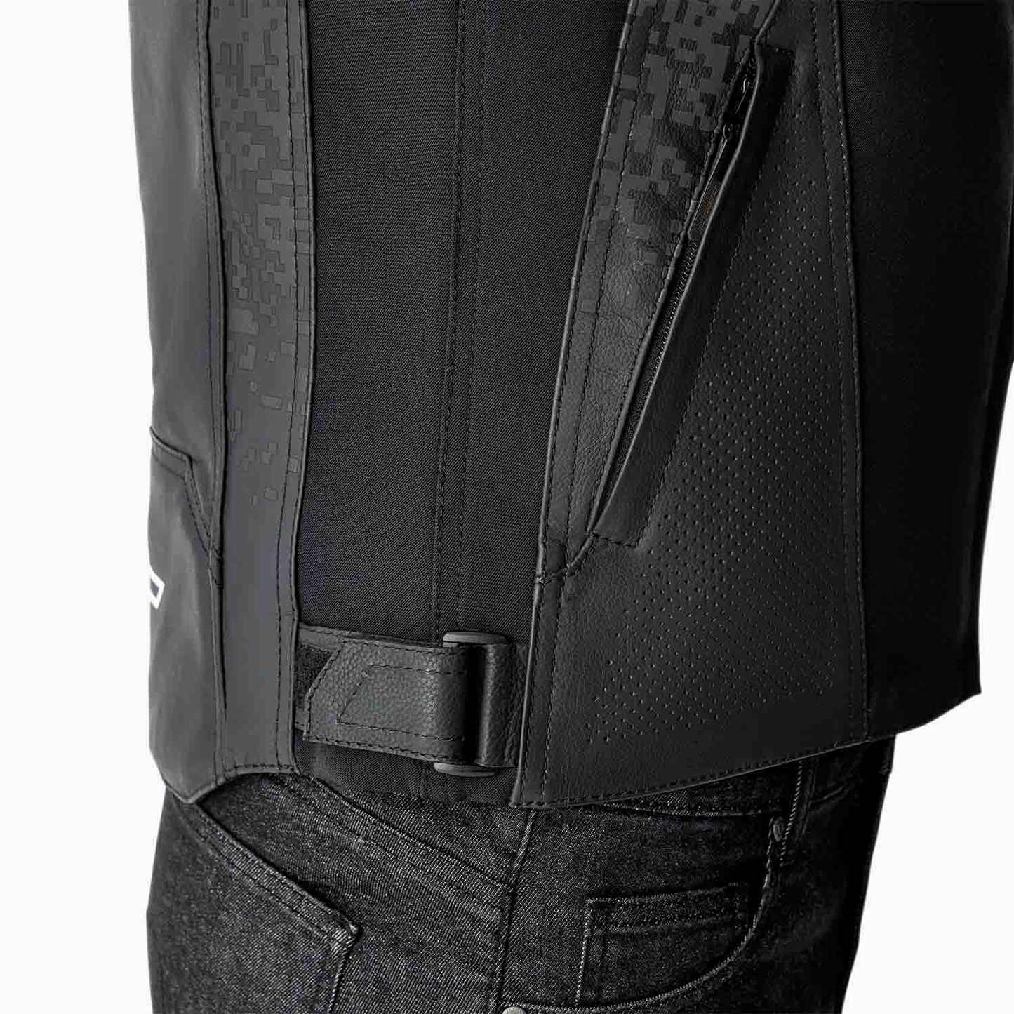 RST Pro Series Supersport-K D3O Leather Jacket - Black / Black