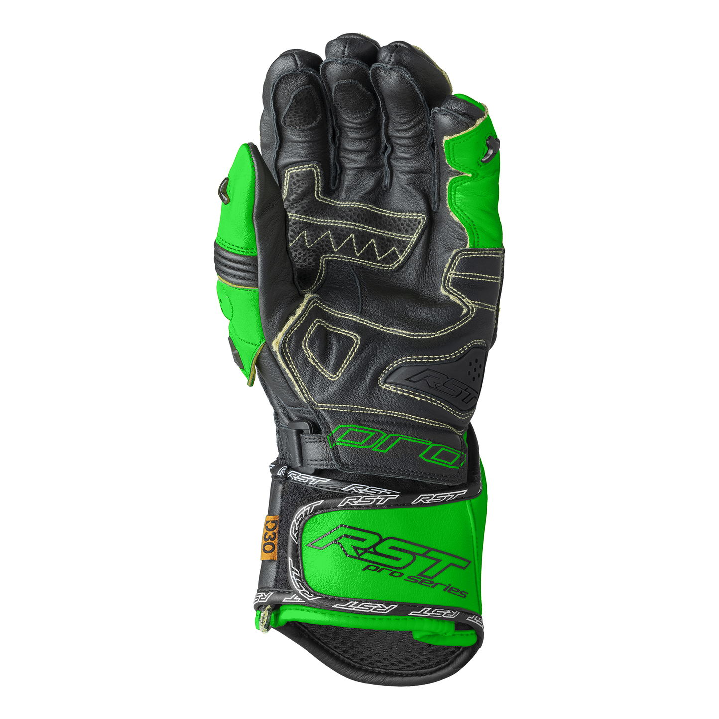 RST Pro Series GP D3O Gloves - Black / Flo Green