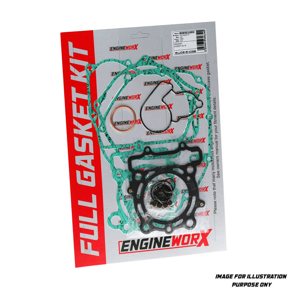 Engineworx Complete Gasket Kit KX250 93-97