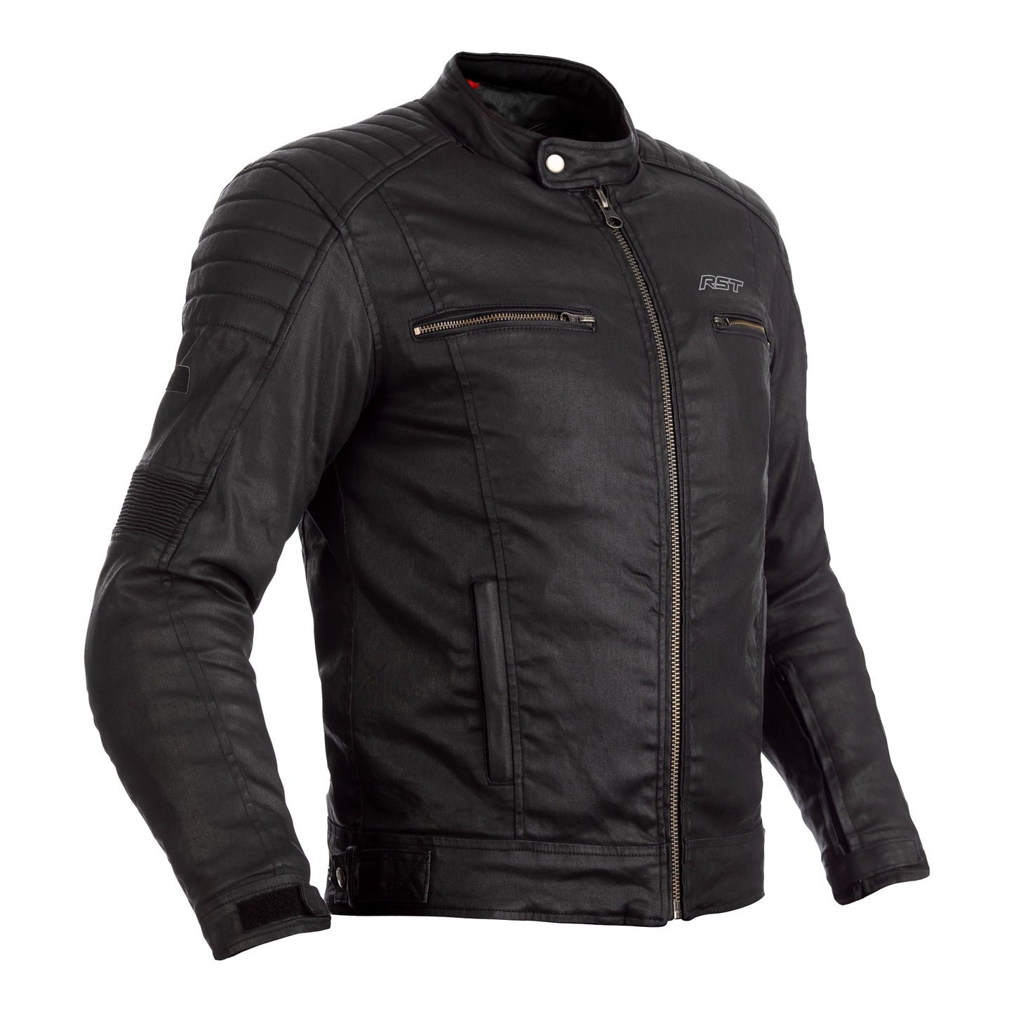 RST x Kevlar Brixton CE Mens Wax Textile Jacket - Black