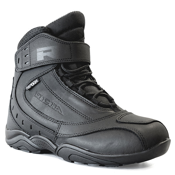 Richa Slick Waterproof Short Boots - Black / Black