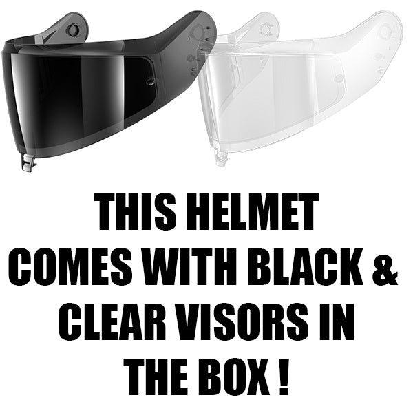 Shark D-Skwal 3 Dark Shadow KMA - Matt Black - FREE DARK VISOR