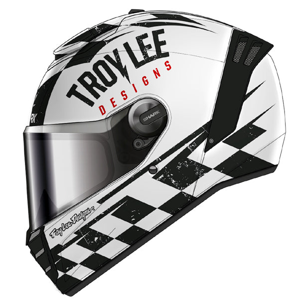 Shark Spartan RS Raceshop WKR - White / Black - Troy Lee