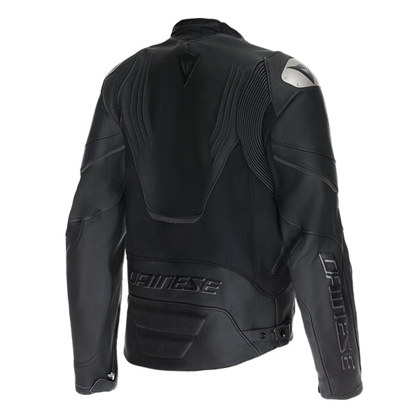 Dainese Racing 5 Leather Jacket - Black / Black / Black