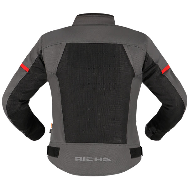 Richa Auyan Waterproof Jacket Ladies Black / Grey / Red