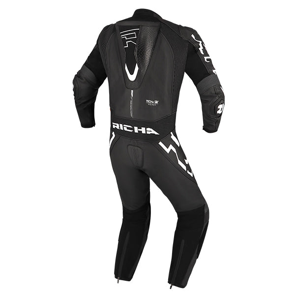 Richa Stradale GP Leather 1pc Suit - Black / White