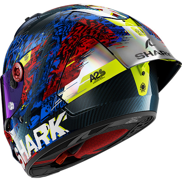Shark Aeron-GP FIM 2 Speed-VIB DBR - Blue / Red