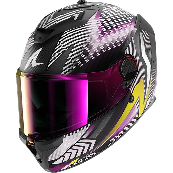 Shark Spartan GT Pro Carbon Sthyr DVU - Black / Violet / Yellow