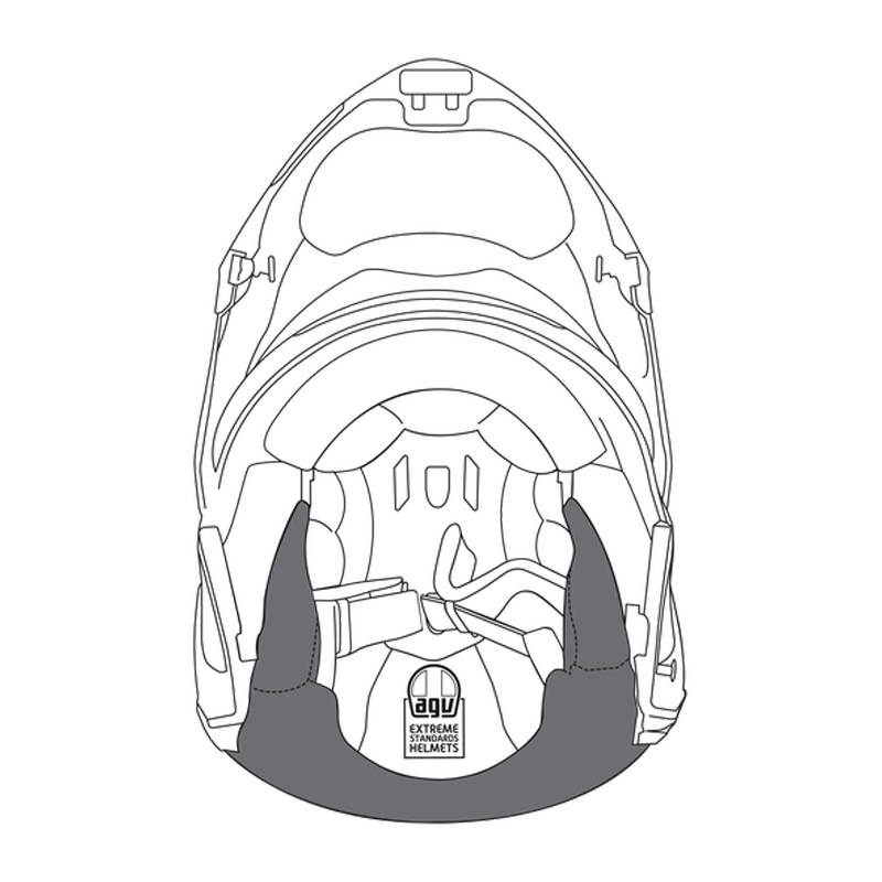 AGV Sports Modular Cheek Pads - Black