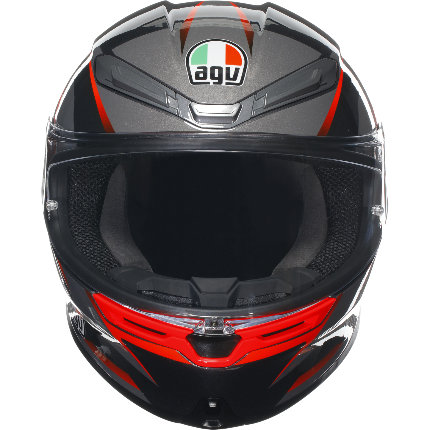 AGV K6-S Slashcut - Black / Grey / Red