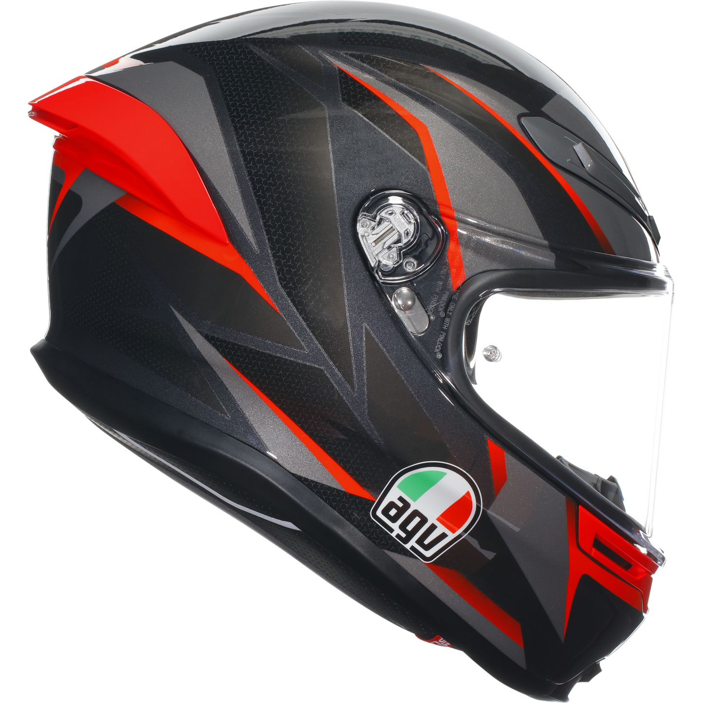 AGV K6-S Slashcut - Black / Grey / Red