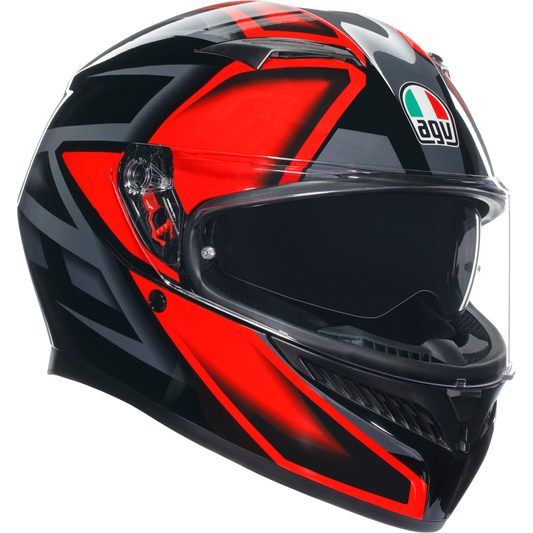 AGV K3 Compound ECE 22.06 - Black / Red