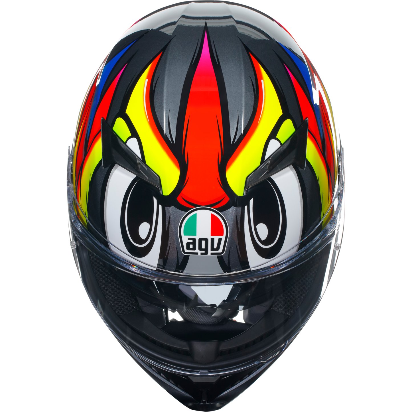 AGV K3 Birdy 2.0 Full Face Helmet - Grey / Yellow / Red