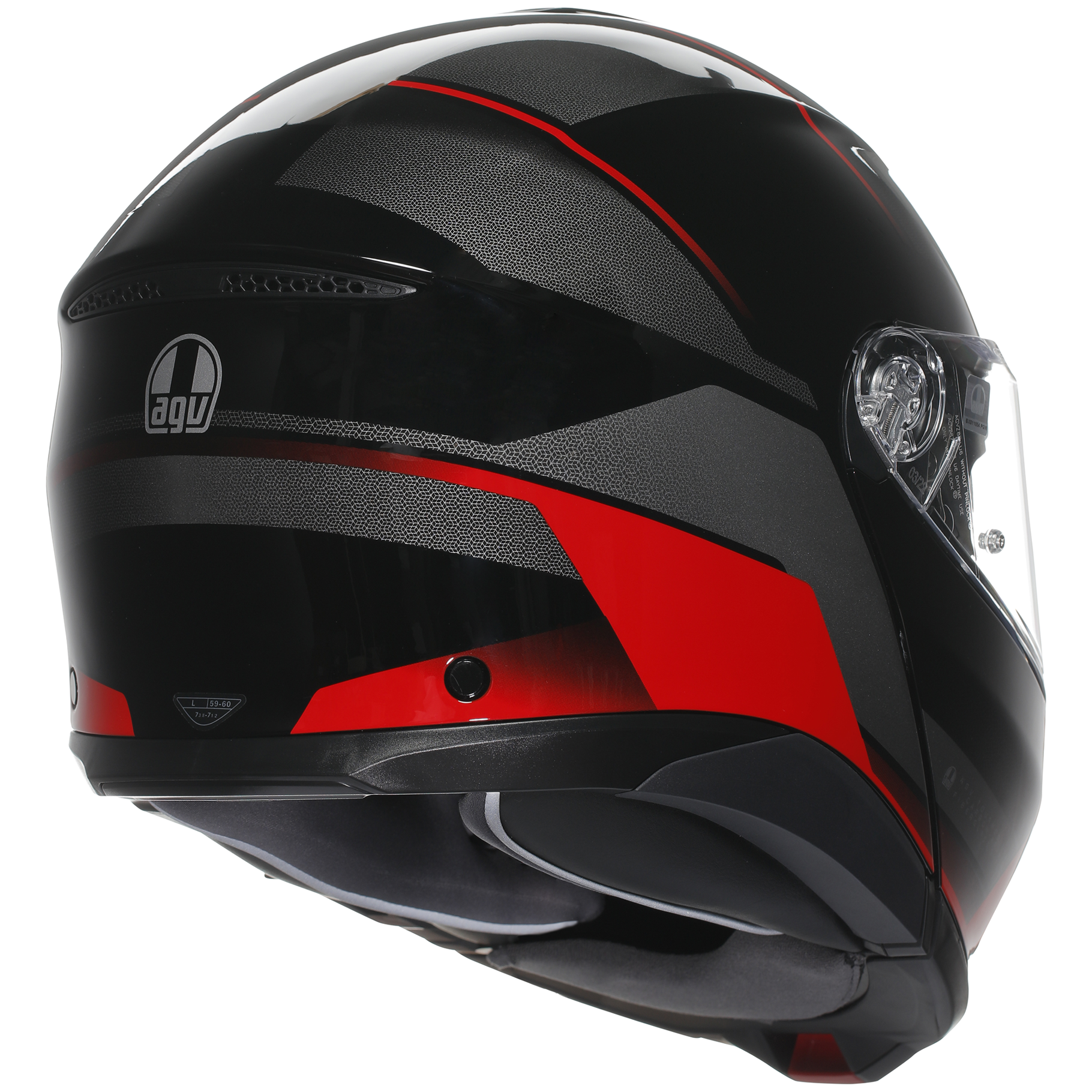 AGV Tour Modular Perception - Black / Red