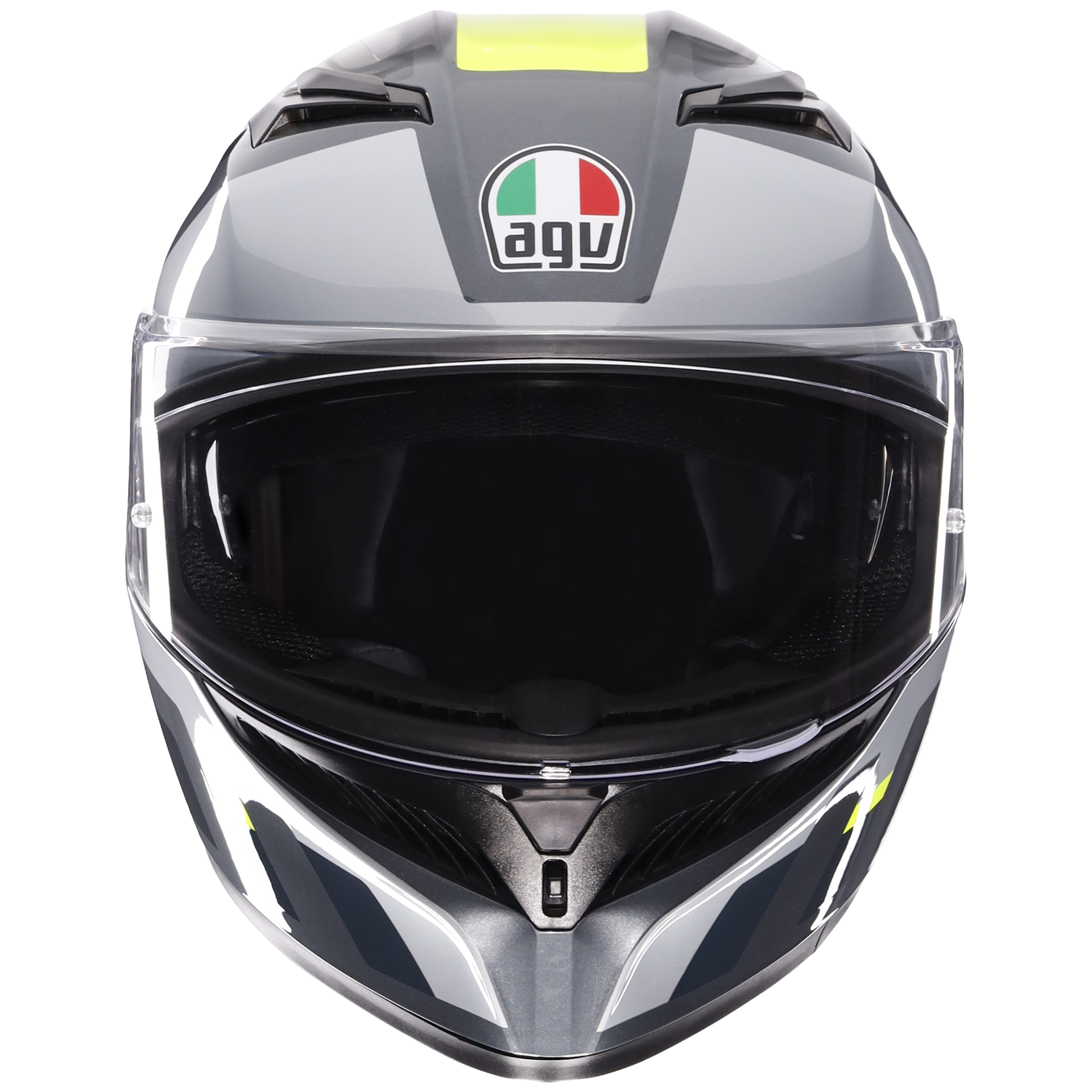 AGV K3 ECE 22.06 Shade - Grey / Flo Yellow