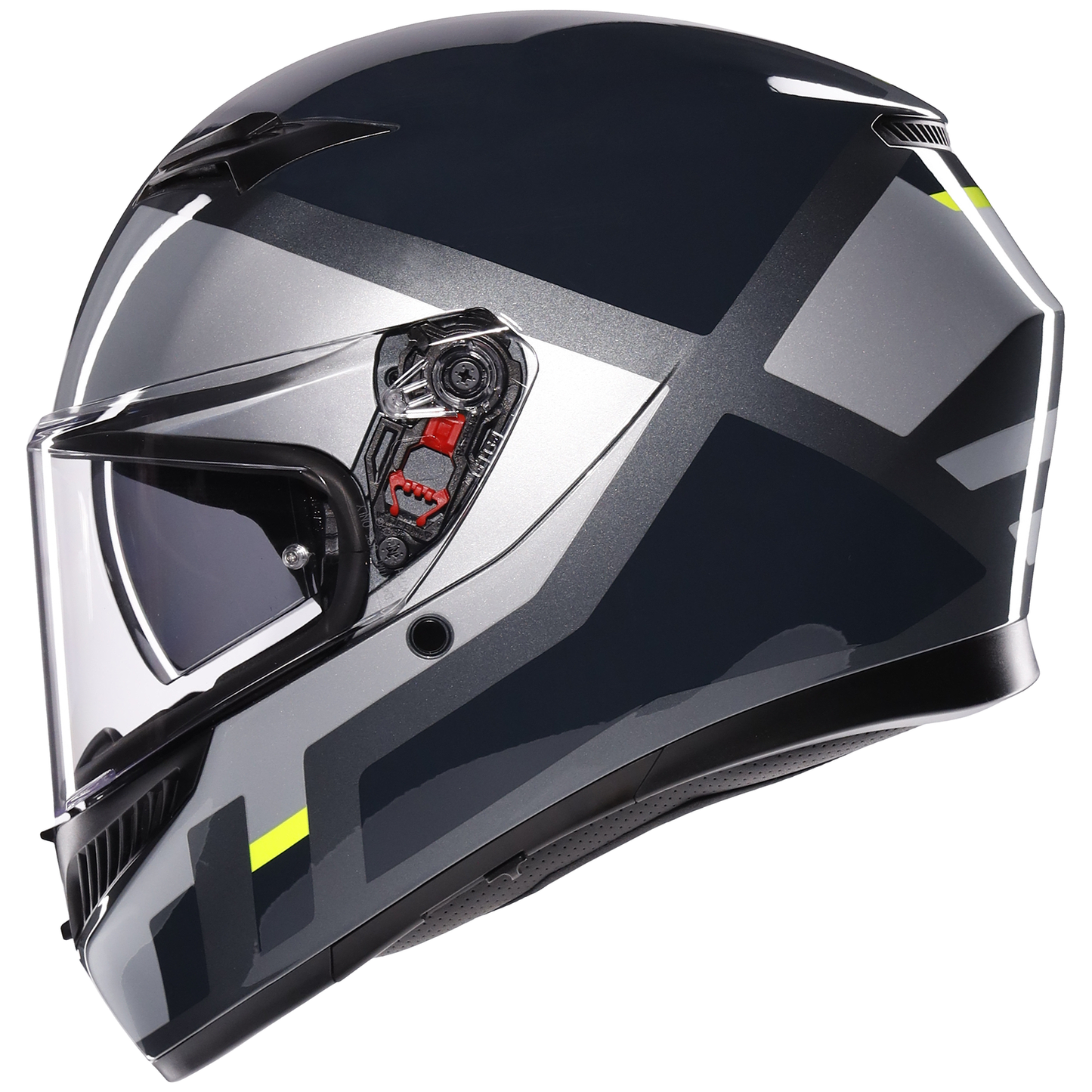AGV K3 ECE 22.06 Shade - Grey / Flo Yellow