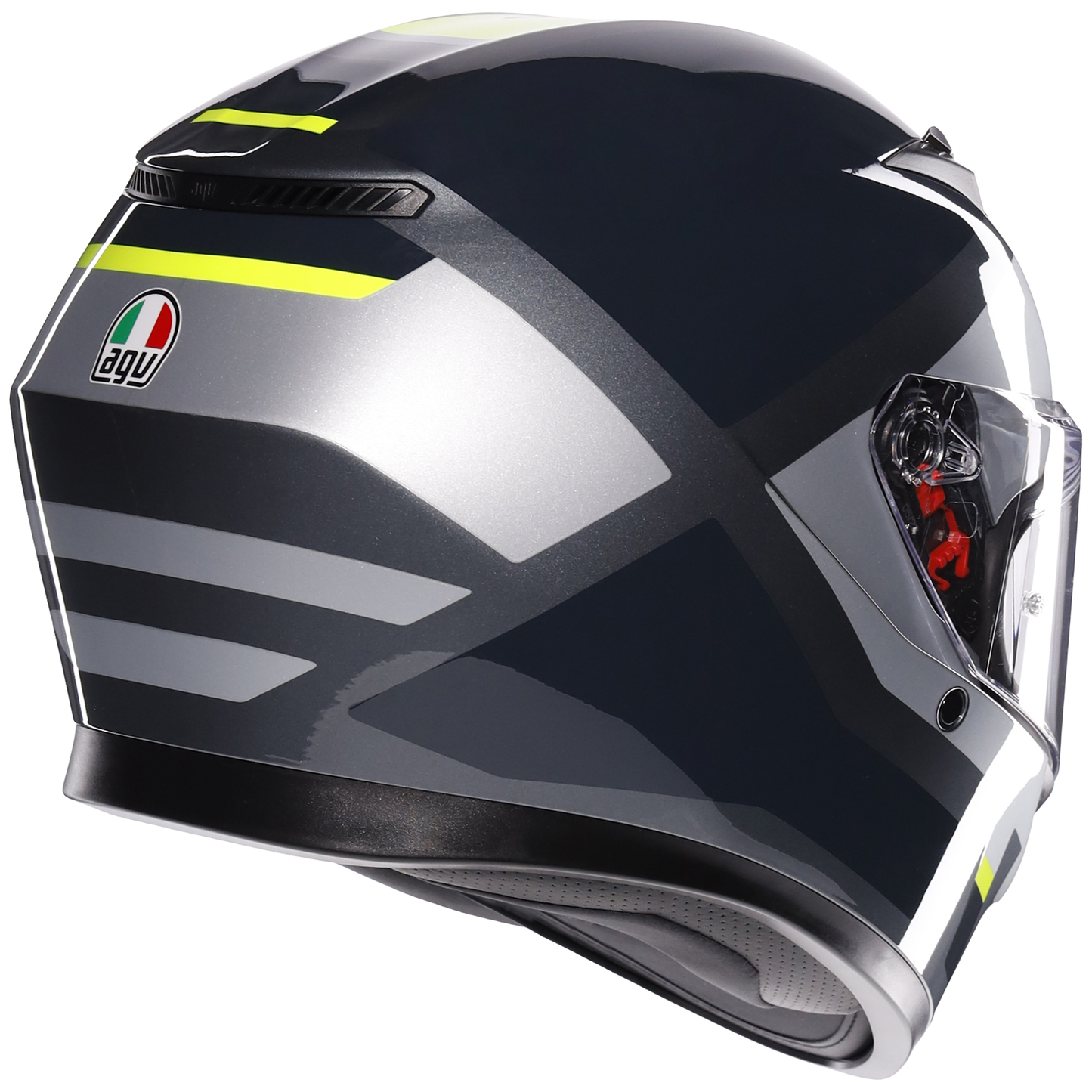 AGV K3 ECE 22.06 Shade - Grey / Flo Yellow