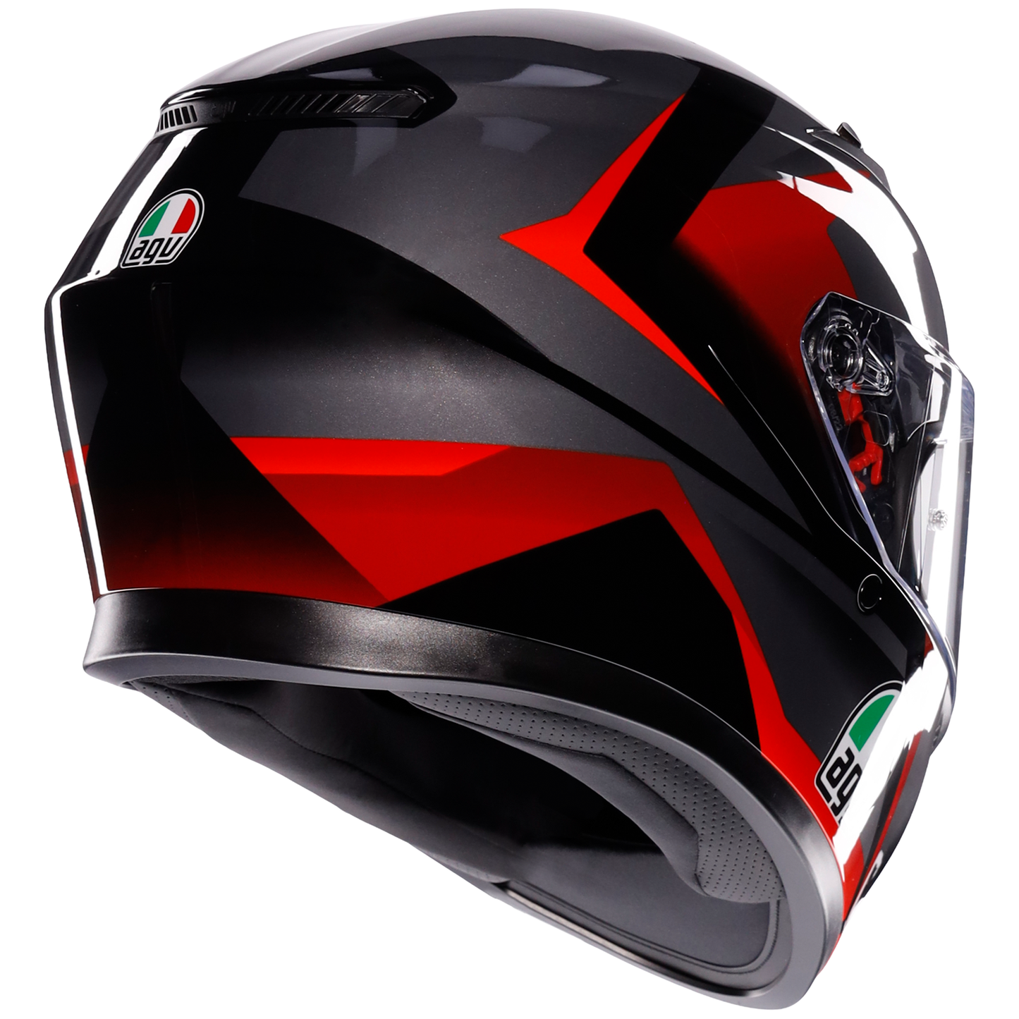 AGV K3 ECE 22.06 Striga - Matt Black / Grey / Red