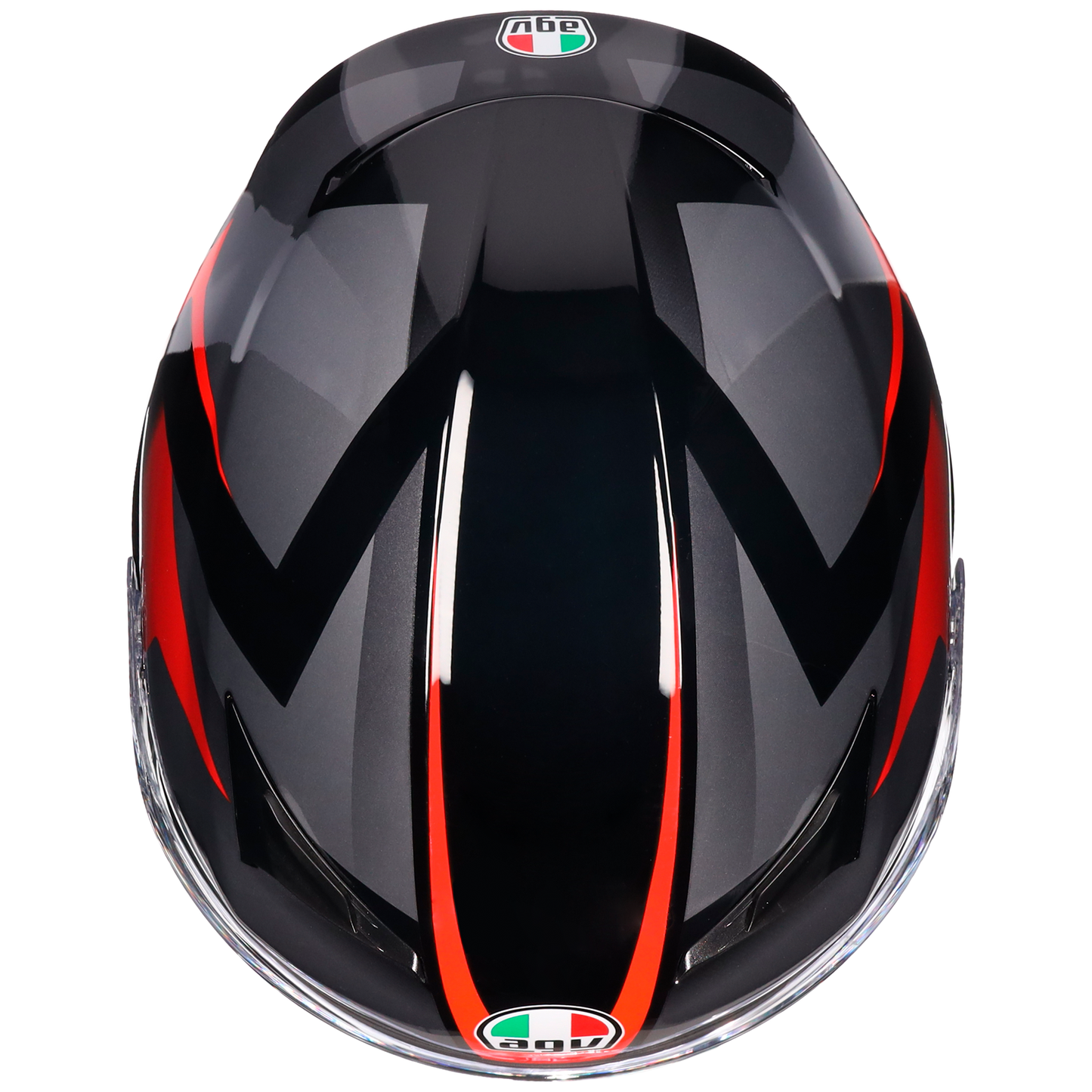 AGV K3 ECE 22.06 Striga - Matt Black / Grey / Red
