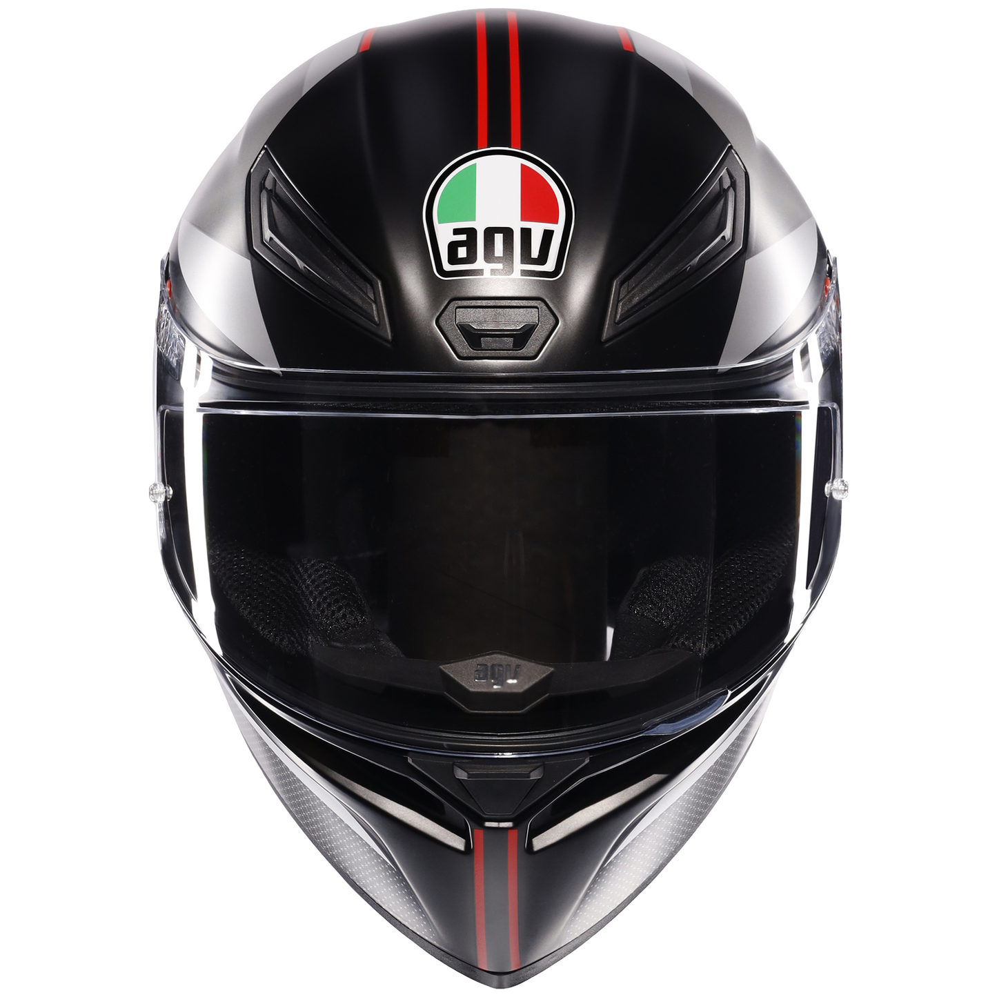 AGV K1-S Lap - Matt Black / Grey / Red