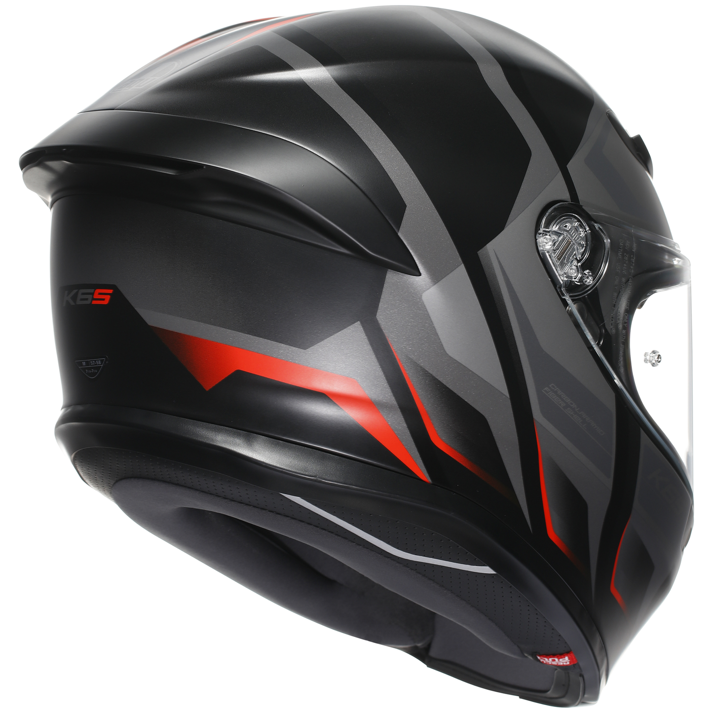 AGV K6-S Karve - Black / Grey / Red