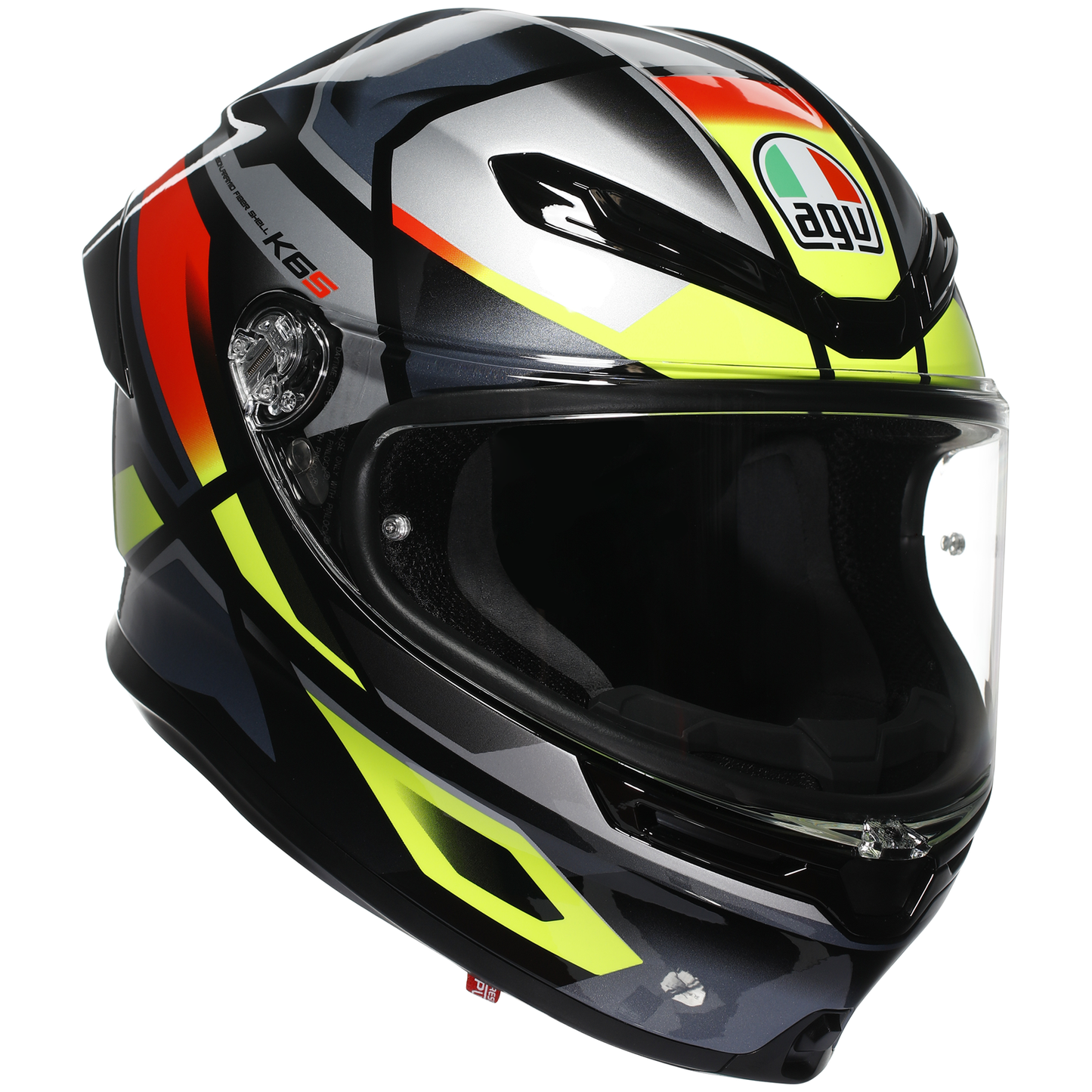 AGV K6-S Erazer - Black / Red / F. Yellow
