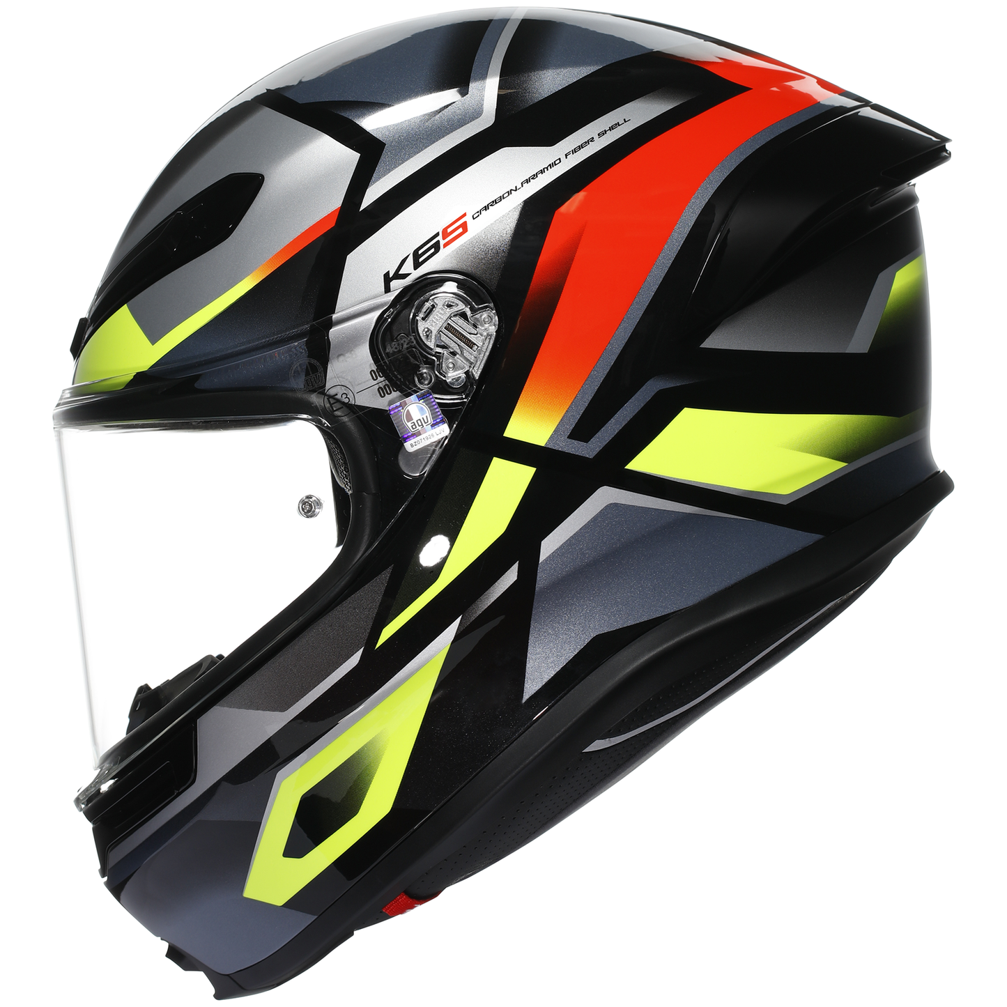 AGV K6-S Erazer - Black / Red / F. Yellow
