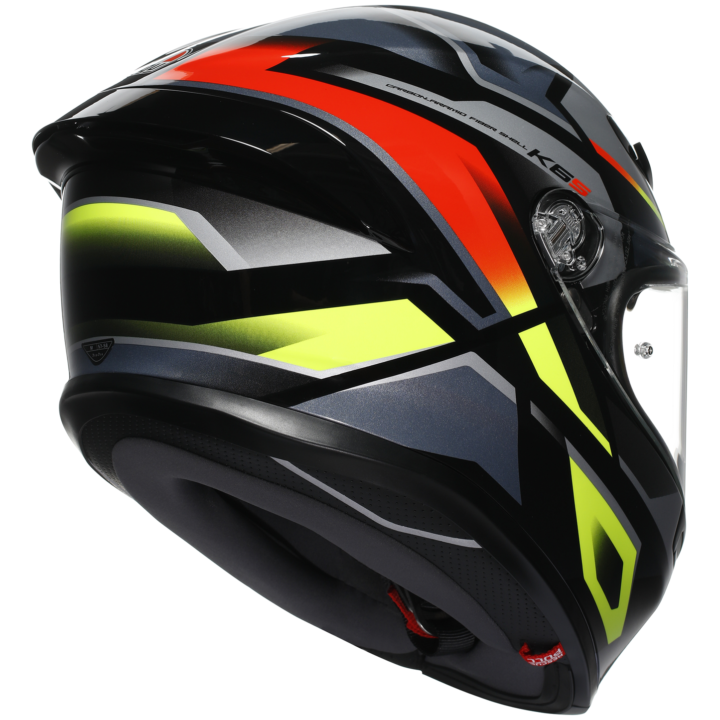 AGV K6-S Erazer - Black / Red / F. Yellow