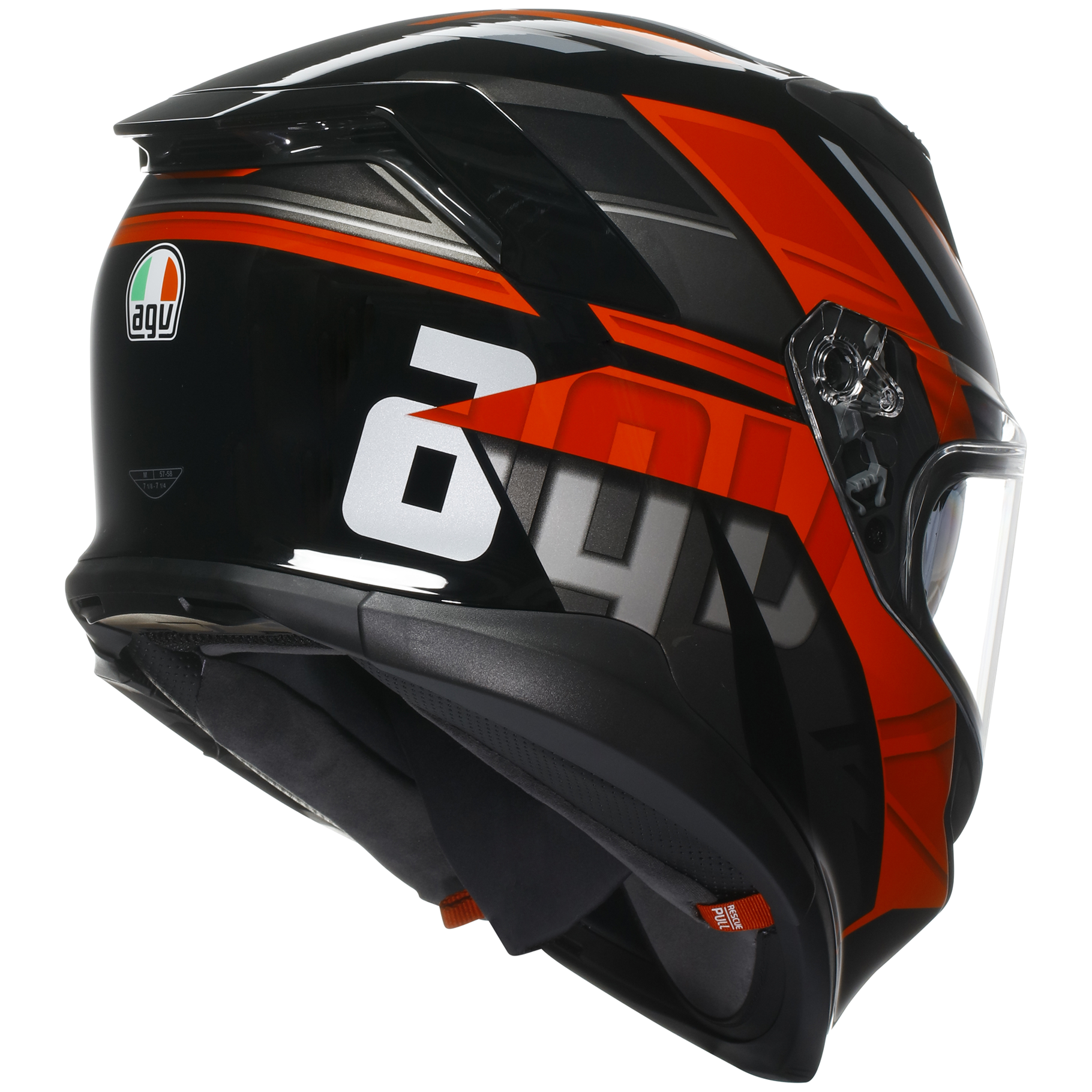 AGV K7 Sports Touring Helmet Taurax - Black / Red
