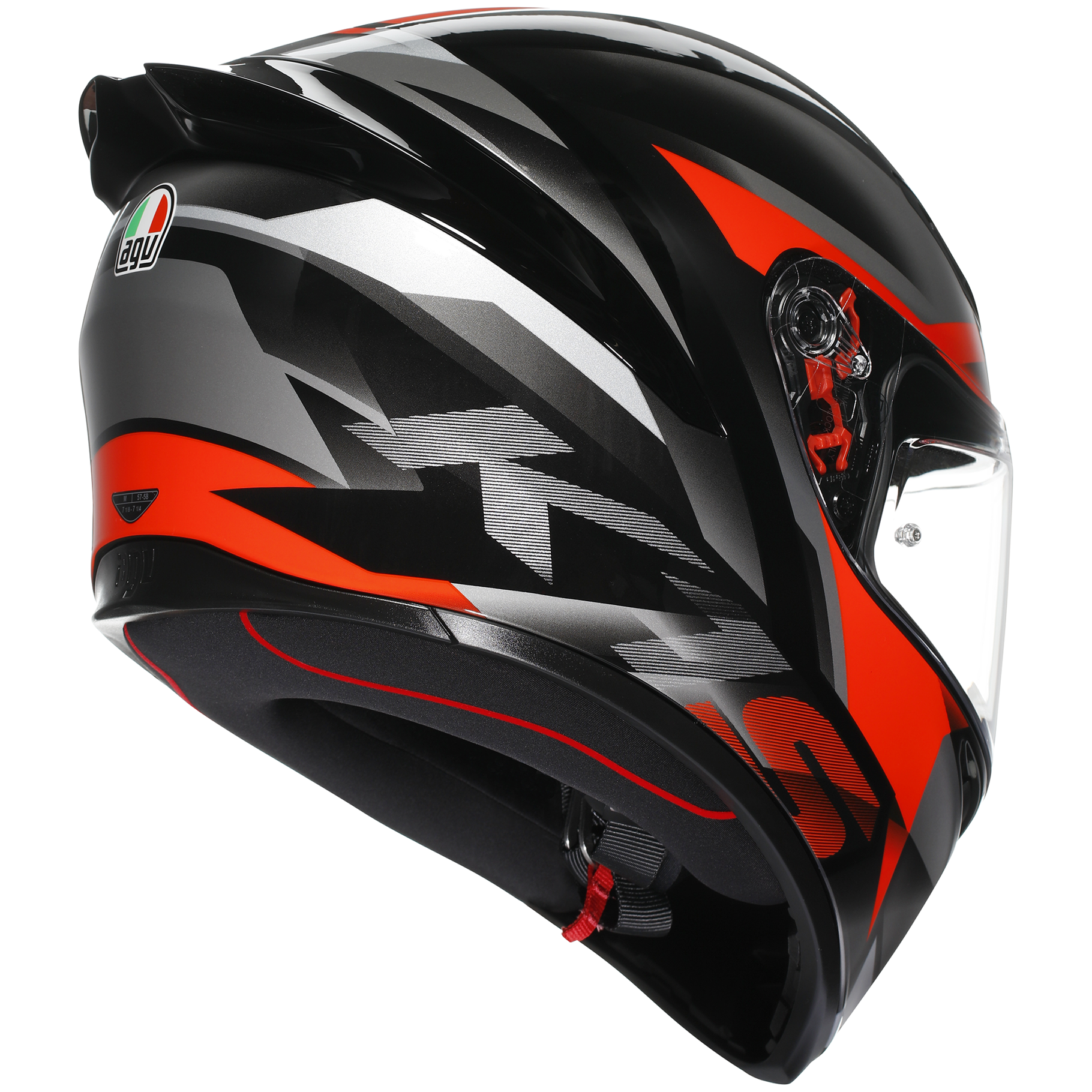 AGV K1-S Fastlap - Black / Grey / Red