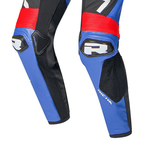 Richa Stradale GP Leather 1 Piece Suit - Blue / White / Black / Red