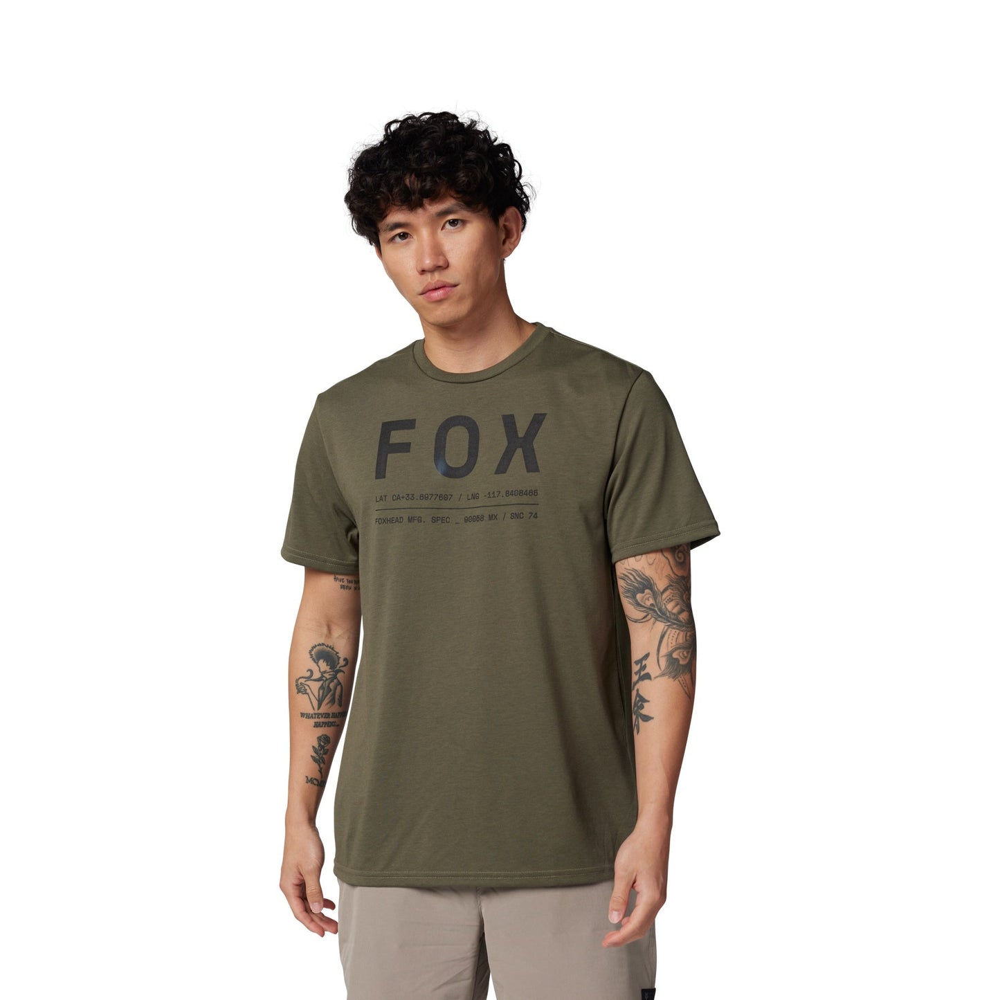 Fox Non Stop Short Sleeve Tech Tee - Olive RRP £32.99