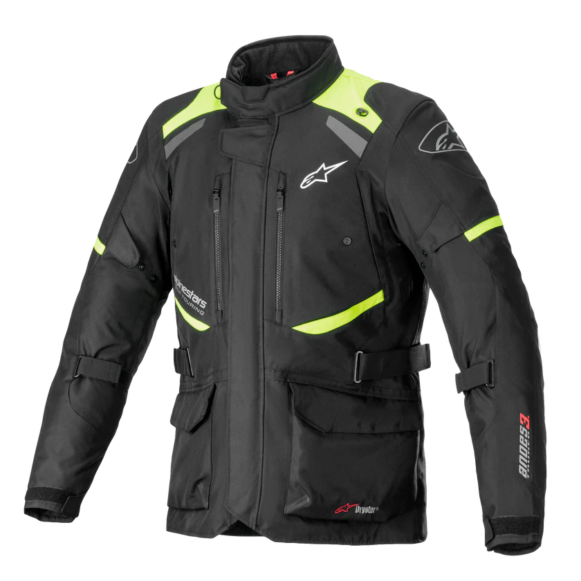 Alpinestars Andes V3 Drystar Jacket - Black / Yellow Fluo