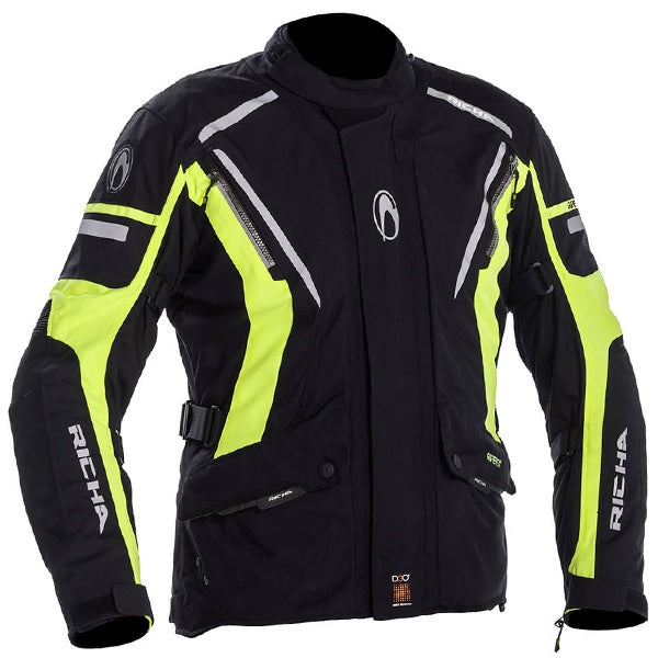 Richa Cyclone Goretex Men's Jacket - Black / Fluo Yellow .