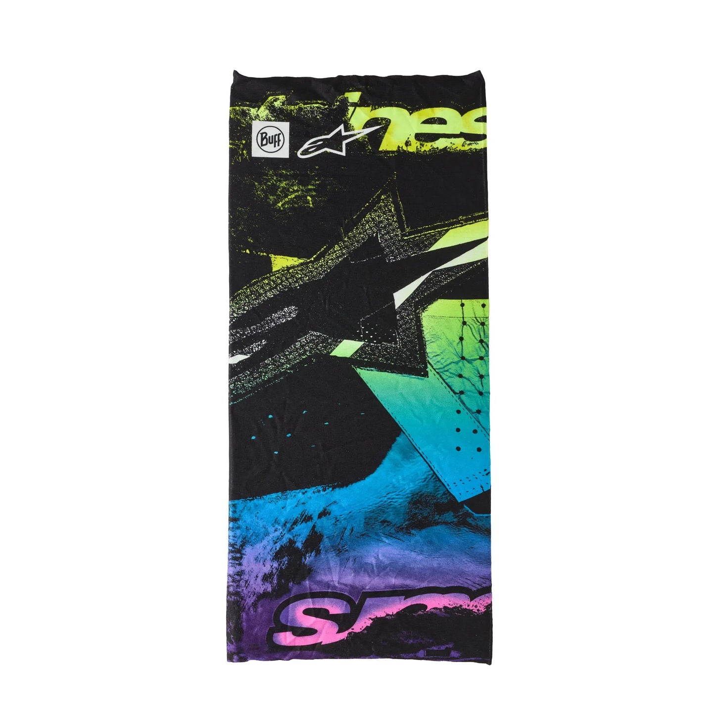 Alpinestars Buff Ignite Neck Tube - Black Pink Fluo Yellow